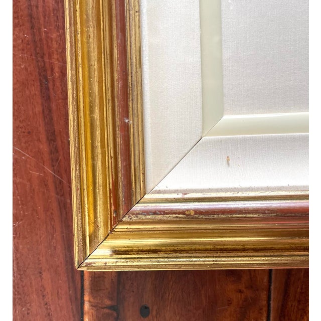 David Lee Huge Framed Blue Botanic Floral Watercolor Lithograph - Artist Signed For Sale In San Diego - Image 6 of 10