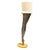 Mid-Century Modern 1990s Postmodern Brushed Steel Female Leg Marilyn Monroe Floor Lamp W/ Shade For Sale - Image 3 of 7