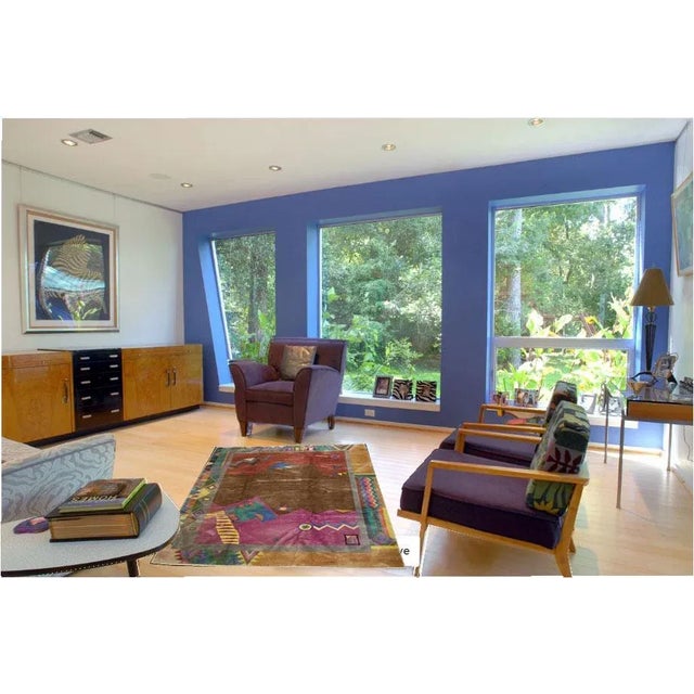 Postmodern 1980s Vintage Geometric Rug - 9' X 12' 50% Off Now $1,999.00 For Sale - Image 3 of 7