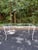 Late 20th Century Vintage Hollywood Regency Metal and Glass Garden Dining Set, 5 Pieces For Sale - Image 5 of 8