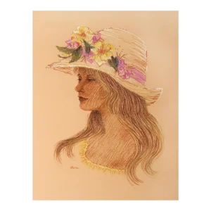 Woman With Flowered Hat, Gloria Trachtenberg