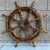 Burnt Umber Early 20th Century Ships Wheel For Sale - Image 8 of 13