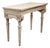 Italian 18th Century Console Table with Carved Lion Heads and Papyrus Capitals For Sale