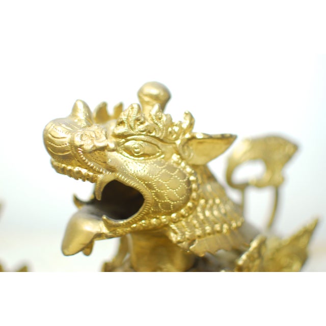 Brass Foo Dogs With Gilt Finish A Pair Chairish