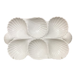 Fitz & Floyd White Shell Buffet Server For Sale