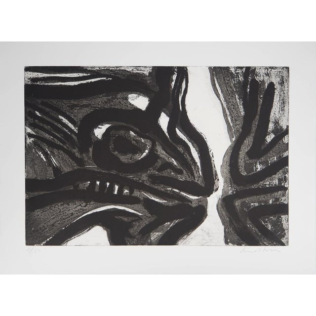 Bengt Lindstrom, Reptilian Character, Original Signed Engraving For Sale - Image 7 of 7