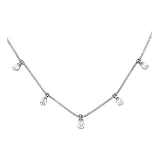 Jose Hess, Diamond Station Necklace For Sale
