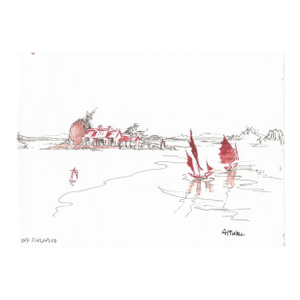 Ivy Attwell Singapore Coast Drawing