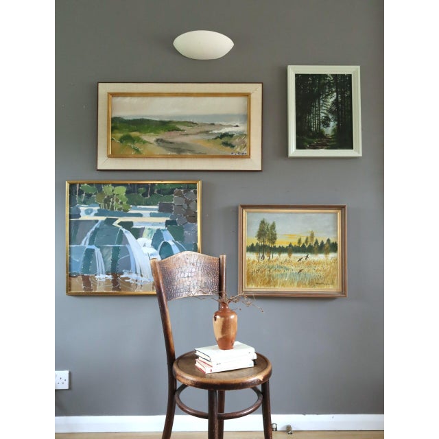 Contemporary 'Light at the End' Original Woodland Landscape Oil Painting, Framed For Sale - Image 11 of 11