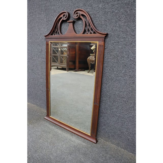 Henkel Harris Henkel Harris Chippendale Mahogany Mirror For Sale - Image 4 of 9