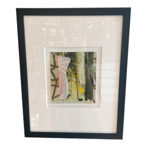 Framed Signed Abstract Mixed Media Painting