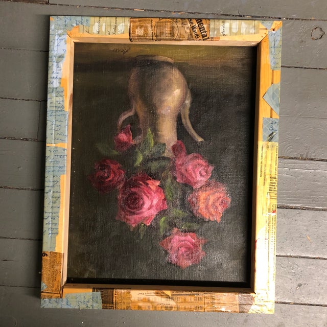 Contemporary Original Wayne Cunningham Abstract Painting/Collage Signed For Sale In Philadelphia - Image 6 of 8