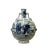 Chinese Blue White Porcelain Round Flat Body People Theme Vase For Sale In San Francisco - Image 6 of 6