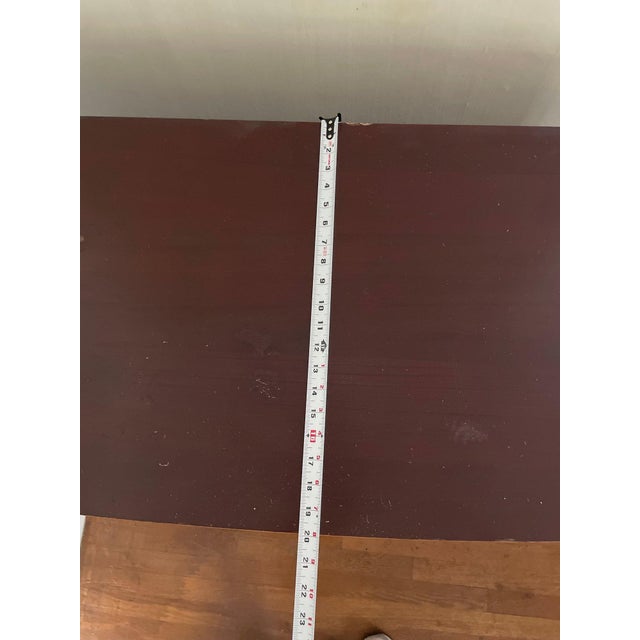 Mid 20th Century Continental Furniture Company Mahogany Serpentine Chest of Drawers — Classic Curved Front Design For Sale - Image 11 of 13