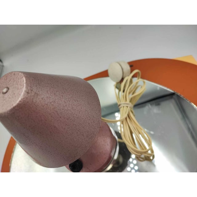 Tan Vintage Mushroom Bedside Lamp, 1970s For Sale - Image 8 of 9