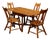 Antique Sikes "Colonist Craft" Solid Hardwood Dining Set c.1930 For Sale