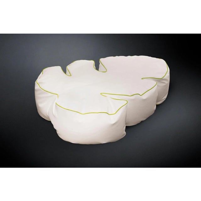 Contemporary Italian Bianco Philo Soft Pouf from VGnewtrend For Sale - Image 3 of 3