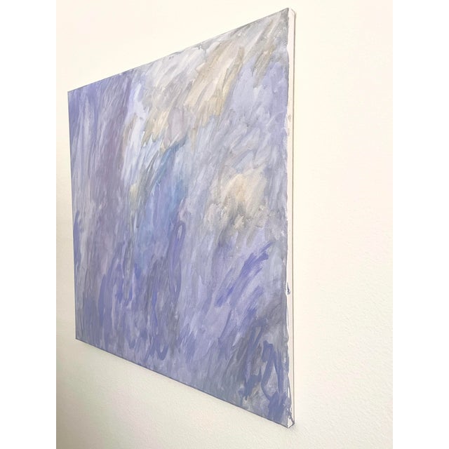 2020s "Amethyst Ii" Contemporary Abstract Square Format Painting by Molly Frances For Sale - Image 5 of 6