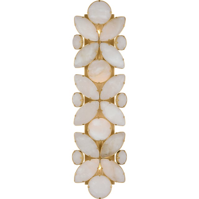 Lloyd 26" Sconce in Soft Brass with Alabaster Designer: kate spade new york Finish: Soft Brass Height: 25.75" Width: 7.25"...