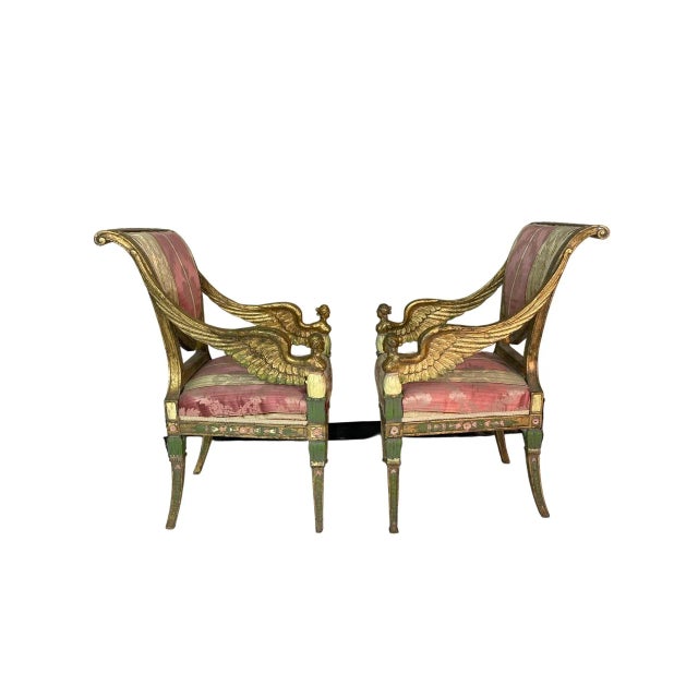 Pair of Italian 19th Century Side Chairs For Sale - Image 6 of 13
