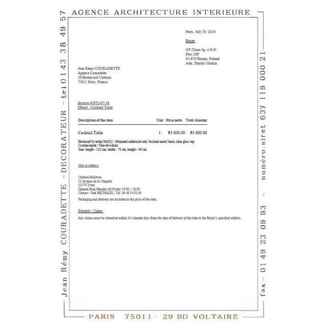 One-Off Architectural Cocktail Table by Jean-Rémy Couradette For Sale - Image 4 of 5