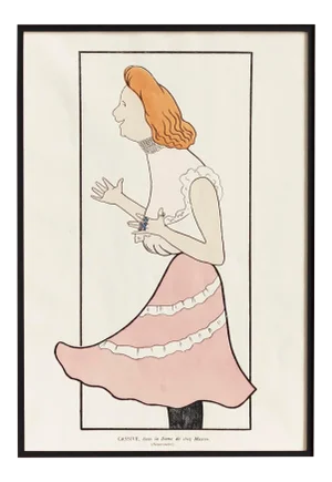 1899 Original French Art Nouveau Pochoir, Nos Actrices, Cassive - Cappiello