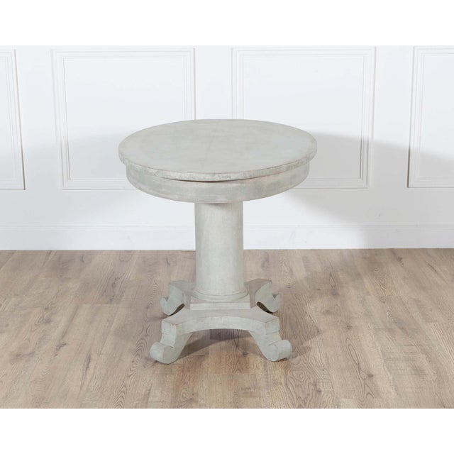 Gustavian (Swedish) Antique Swedish Oval Painted Center Table, circa 1900–1910 For Sale - Image 3 of 11