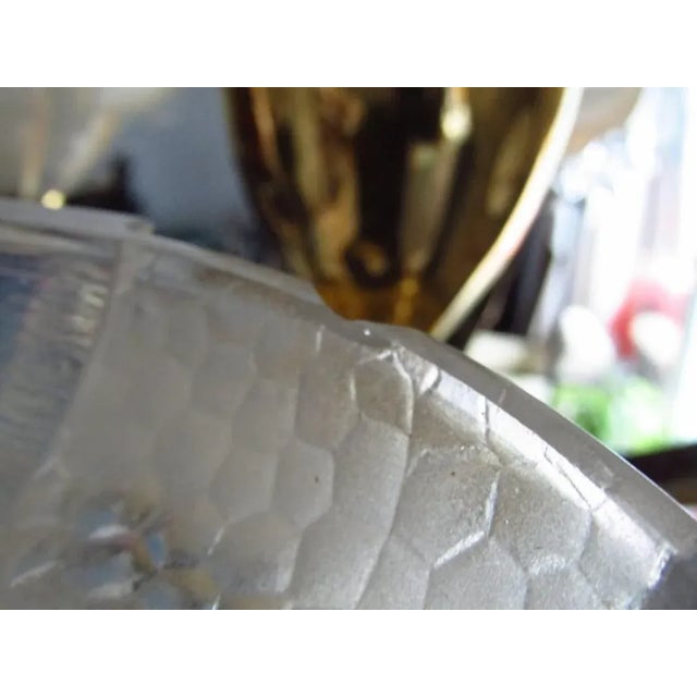 Metal Art Deco Chandelier by Jean Boris Lacroix, 1935 For Sale - Image 7 of 11