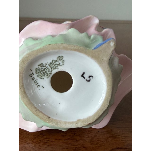 Mid 20th Century Royal Doulton “Babie” Porcelain Child Figurine, England, Mid-20th Century For Sale - Image 5 of 5