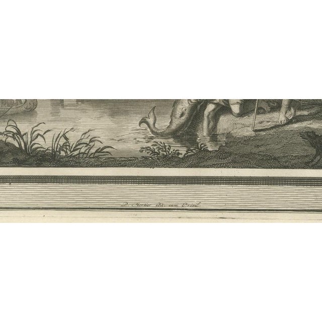 18th Century Pieter Mortier, Tobit Loses His Sight and Tobias Catches the Fish, 1700, Engraving For Sale - Image 5 of 12