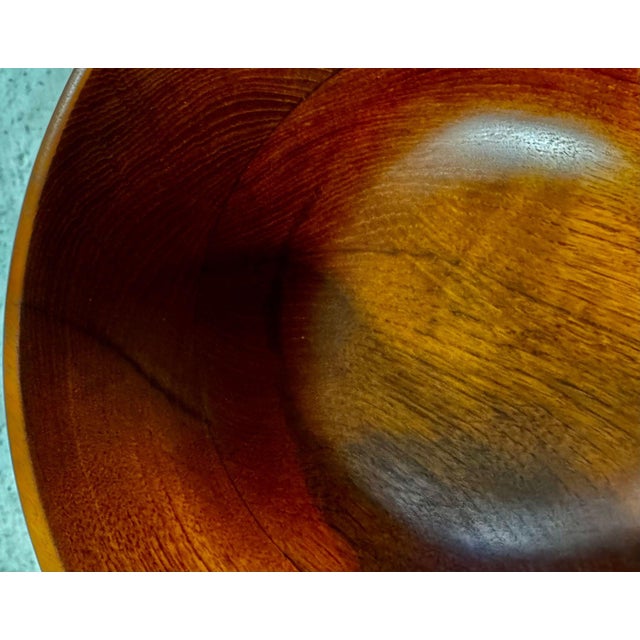 1957 Arthur Espenet Carpenter Teak Bowl With Utensils- 3 Pieces For Sale - Image 9 of 10