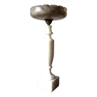 French Louis XVI Table Lamp in Marble, 1890s For Sale