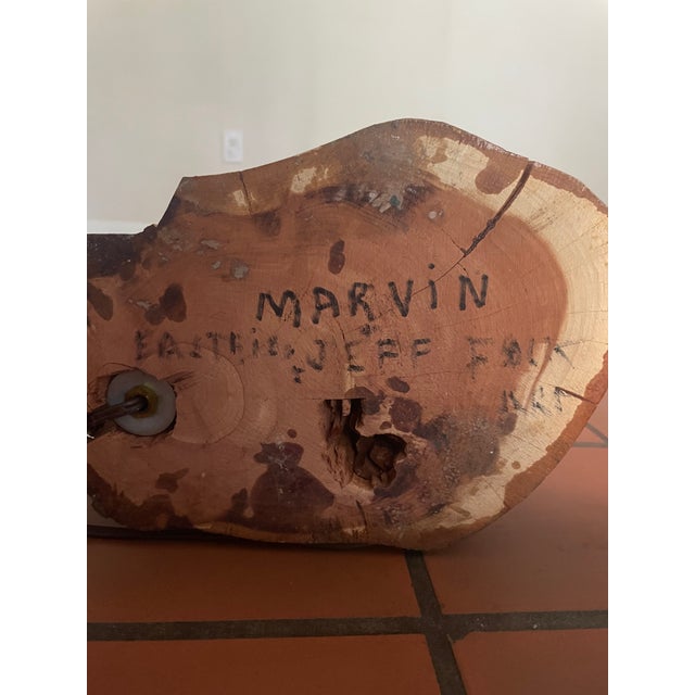 1990s Folk Art Foot Lamp For Sale - Image 13 of 13