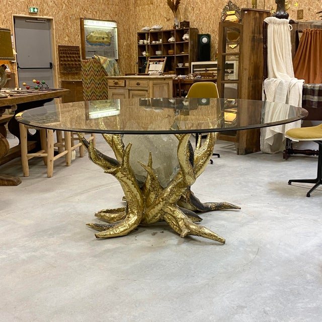 Metal Table by Richard et Isabelle Faure, 1970s For Sale - Image 7 of 8