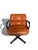 Vintage Camel Leather Executive Chair attributed to Charles Pollock for Knoll, 1970s For Sale - Image 10 of 10