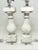 Pair of Antique Crusty Paint Column Lamps For Sale - Image 4 of 12