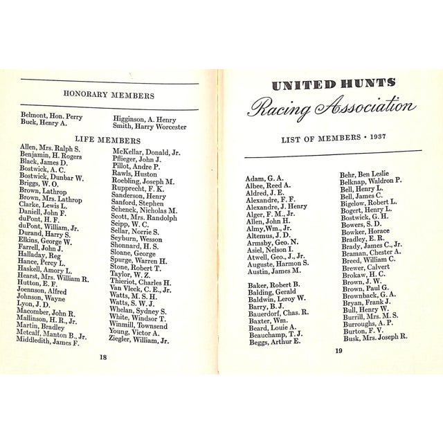 White United Hunts Racing Association 1937 For Sale - Image 8 of 8