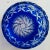 Blue Cobalt Hand Cut to Clear Bohemian Crystal Bowl Circa 1950s For Sale - Image 8 of 8