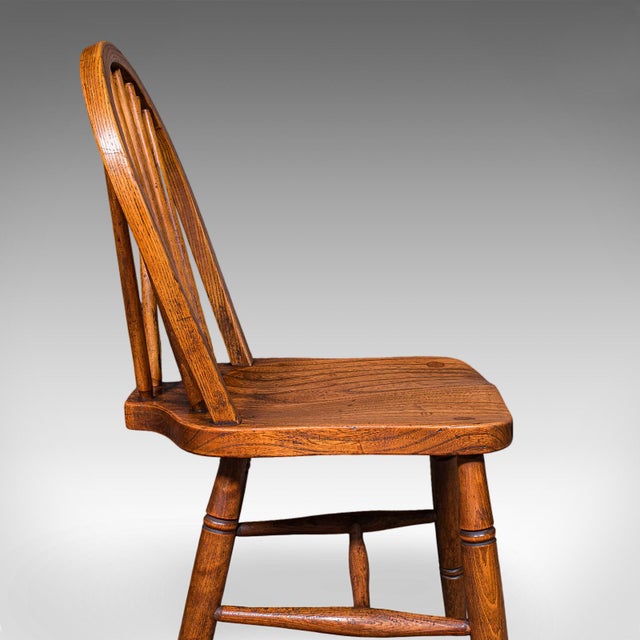 Set of 4 Side Chairs, English Hoop Back Seats, Wwii, Broad Arrow, Reception Hall For Sale - Image 10 of 12