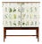 Swedish Modern, Nordens Flora Cabinet, Birch, Floral Lithographs, Sweden, 1940s For Sale