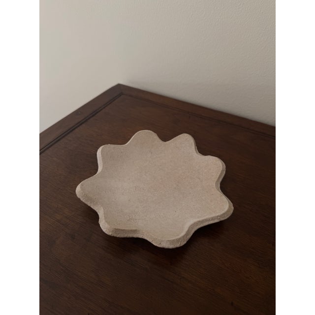 Beautiful handmade ceramic scallop platter by Los Angeles ceramicist Morgan Peck. The platter is both functional and...