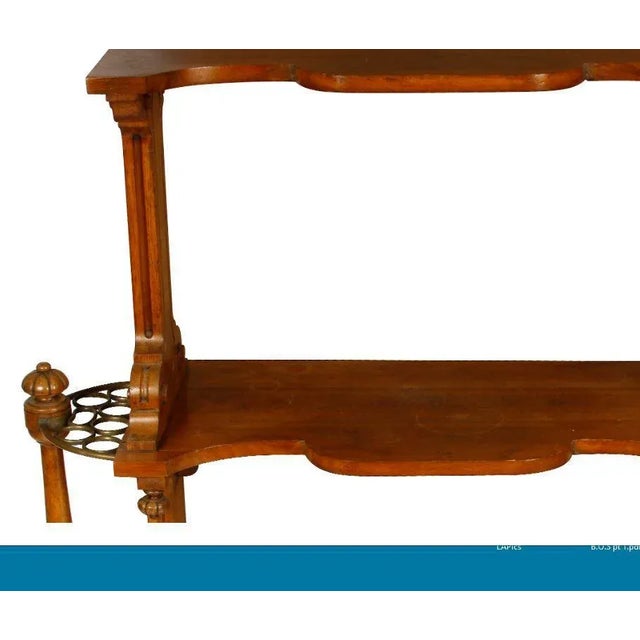 English Antique English Two-Tier Etagere Hall Stand For Sale - Image 3 of 5
