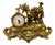 Vintage French Ornate Quartz Mantel Clock with Horse Figure For Sale