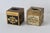 Mid 20th Century Vintage Hand-Made Italian Florentine Tissue Box Cover Gold White Black Mid-Century- A Pair For Sale - Image 5 of 11