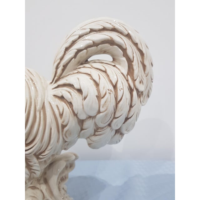 Ceramic Colorful Figure of a Rooster, Italy, 1980s For Sale - Image 7 of 9