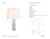 Chapman & Myers by Visual Comfort Signature Square Chunky Stacked Table Lamp in Alabaster with Linen Shade Designer:...