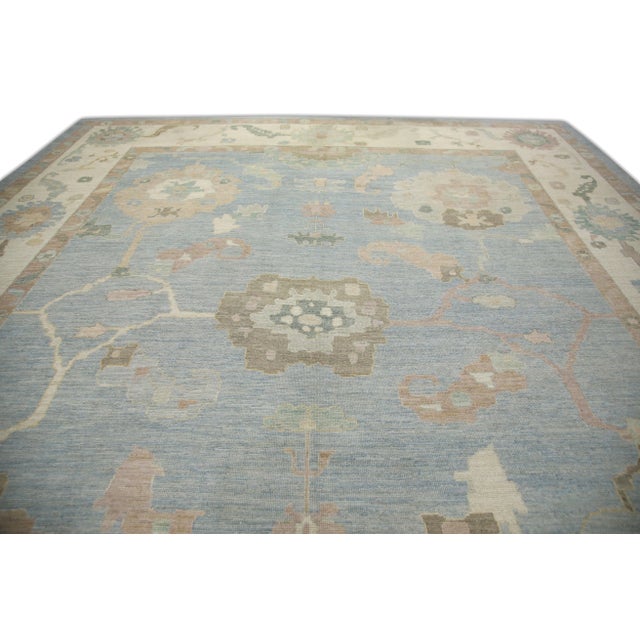 Early 21st Century Modern Turkish Oushak Rug 14'3" x 17'8" For Sale - Image 5 of 7