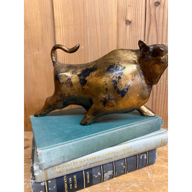 Mid Century Brutalist Bull Sculpture - For Sale - Image 4 of 12