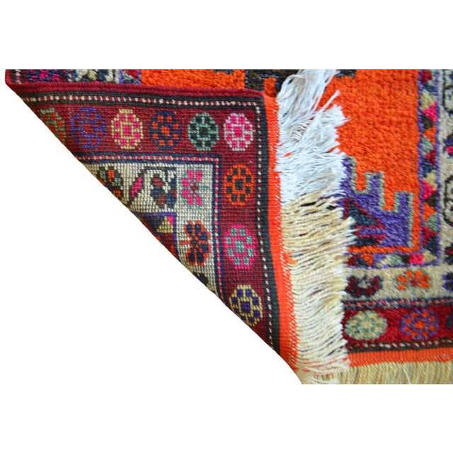 Shimmery Turkish Runner Rug. Hand-Knotted Tribal Extra Long Halway Rug Kitchen Decor - 2′9 × 13′8″ For Sale - Image 14 of 16