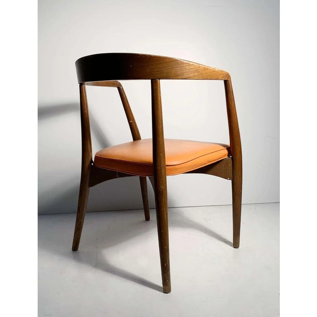 Brown Lawrence Peabody Arm Chairs - A Pair For Sale - Image 8 of 13